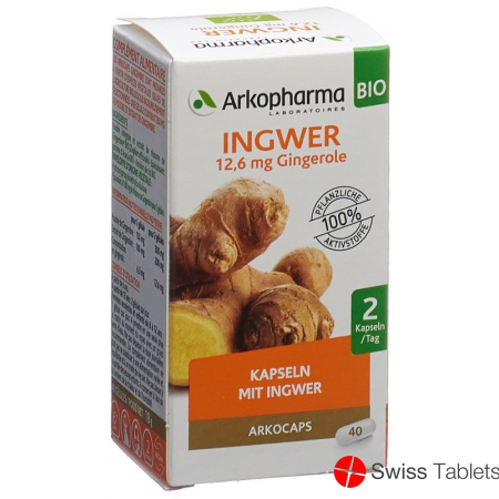 Arkocaps Ingwer Kapseln Bio Dose 40 Stück buy online