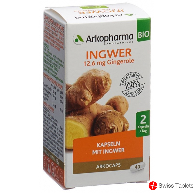 Arkocaps Ingwer Kapseln Bio Dose 40 Stück buy online