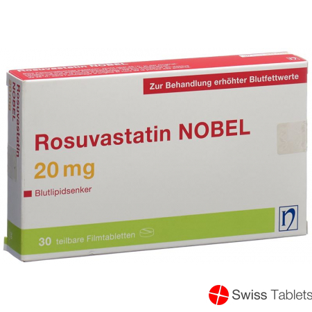 Rosuvastatin Nobel Filmtabletten 20mg 30 Stück buy online