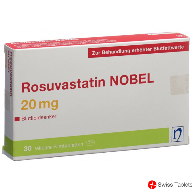 Rosuvastatin Nobel Filmtabletten 20mg 30 Stück buy online
