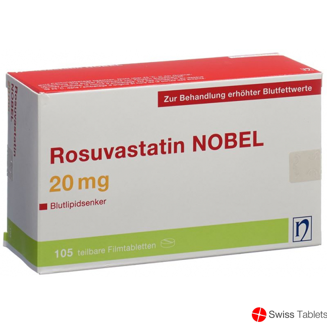 Rosuvastatin Nobel Filmtabletten 20mg 105 Stück buy online