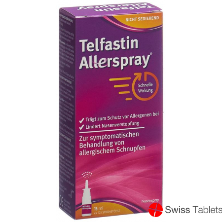 Telfastin Allerspray Nasal Spray bottle 15ml buy online
