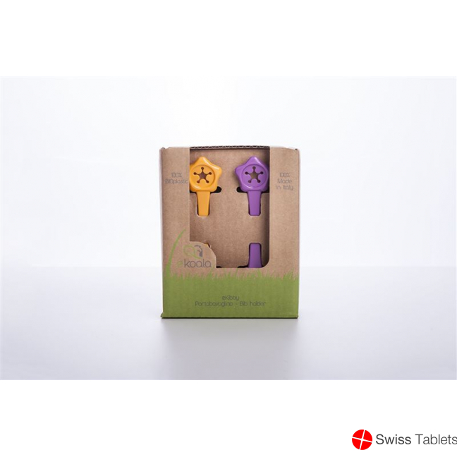 Ekoala Lätzchenklipp Bio Plastik Kol Ass 6m+ 2 Stück buy online