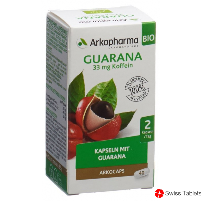 Arkocaps Guarana Kapseln Bio Dose 40 Stück buy online