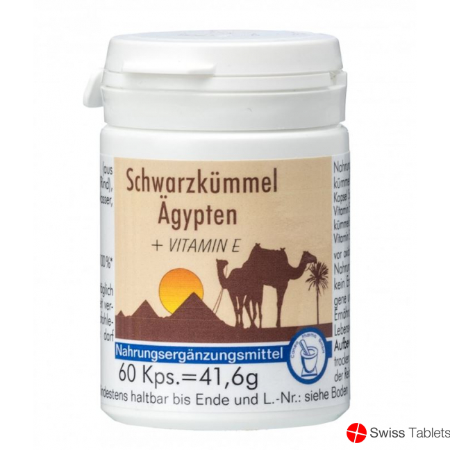 Canea Pharma Schwarzkümmel Aegypt Vit E Kapseln 60 S buy online