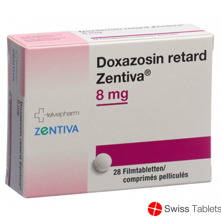 Doxazosin Retard Zentiva Retard Filmtabletten 8mg 28 Stück buy online
