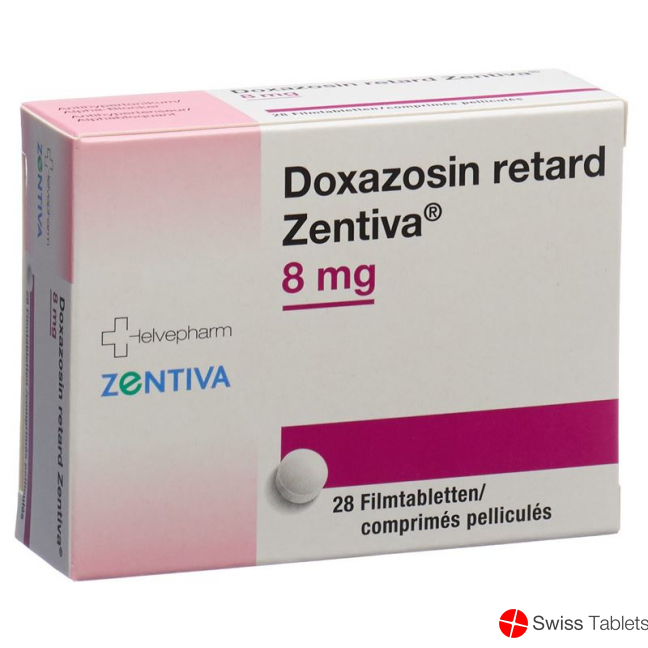 Doxazosin Retard Zentiva Retard Filmtabletten 8mg 28 Stück buy online