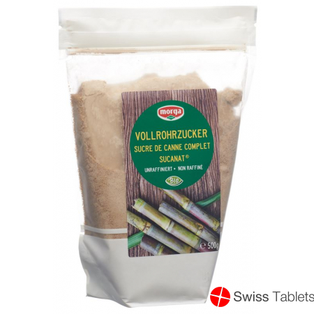 Morga Sucanat Vollrohrzucker Bio Beutel 500g buy online