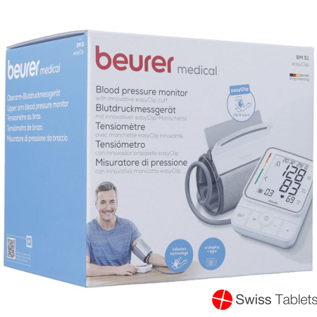 Beurer Easyclip Bm 51 upper arm blood pressure monitor buy online