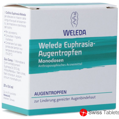 Weleda Euphrasia eye drops monodose 20 x 0.4 ml