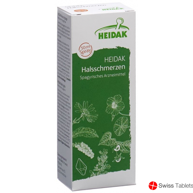 Heidak Halsschmerzen Spray Flasche 30ml buy online