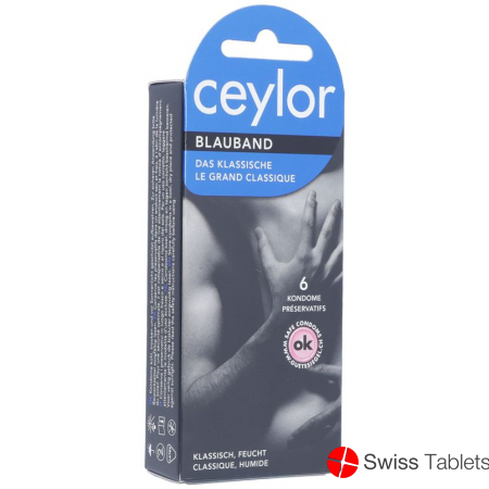 Ceylor blueribbon condoms with reservoir 6 pieces buy online