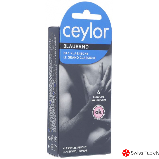 Ceylor blueribbon condoms with reservoir 6 pieces buy online