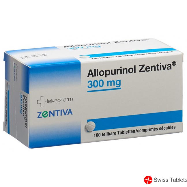 Allopurinol 300 mg tbl Zentiva 100 pcs