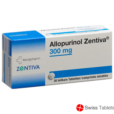 Allopurinol 300 mg tbl Zentiva 30 pcs