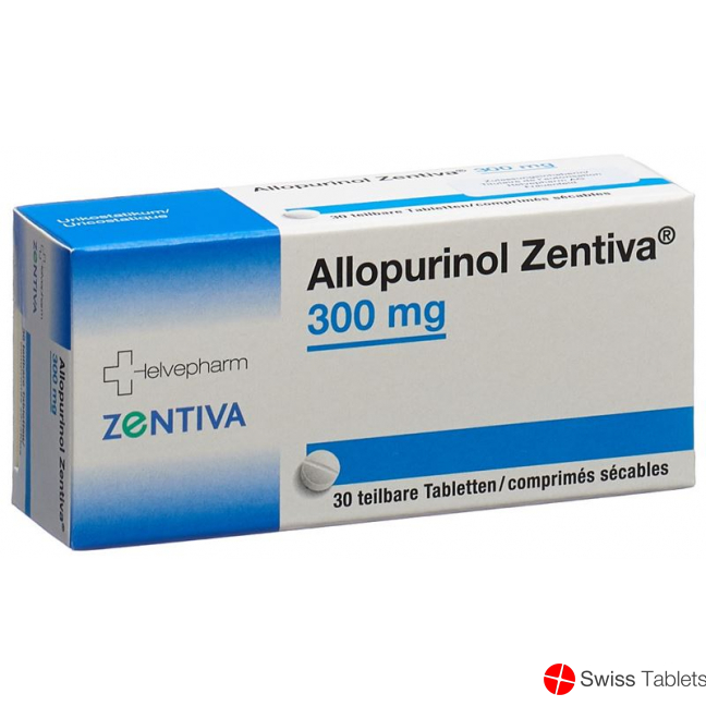Allopurinol 300 mg tbl Zentiva 30 pcs