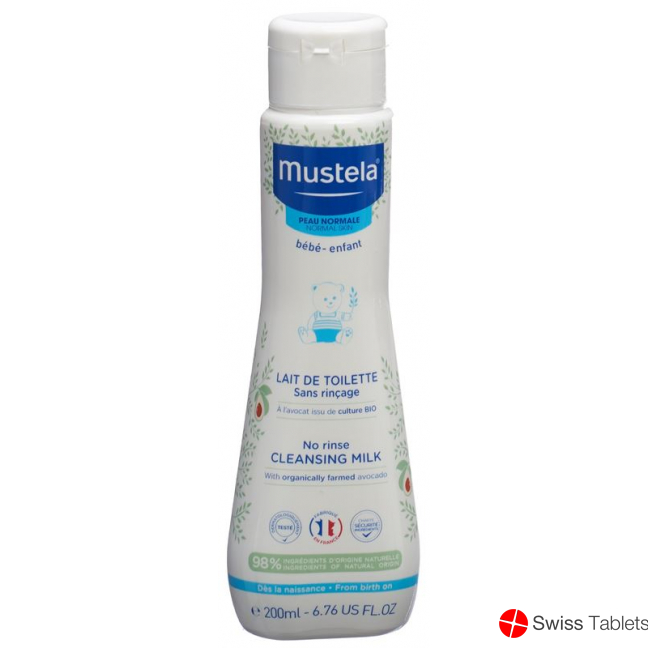 Mustela Reinigungsmilch Normale Haut O Abspül 200ml buy online