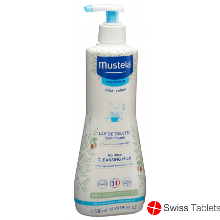 Mustela Reinigungsmilch Normale Haut O Abspül 500ml buy online