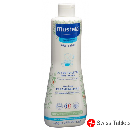 Mustela Reinigungsmilch Normale Haut O Abspül 750ml buy online