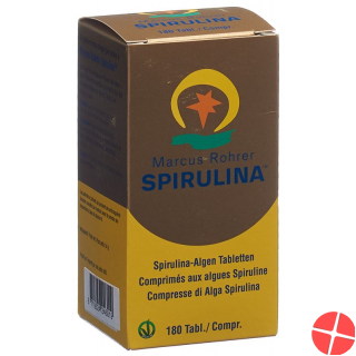 Spirulina Marcus Rohrer Tabletten Glasflasche 180 Stück