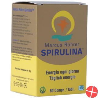Spirulina Marcus Rohrer Tabletten Glasflasche 60 Stück