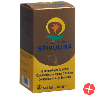 Spirulina Marcus Rohrer Tabletten Glasflasche 540 Stück