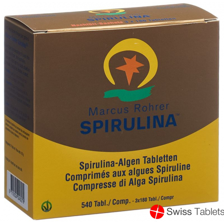 Spirulina Marcus Rohrer Tabletten Refill Karton 540 Stück buy online