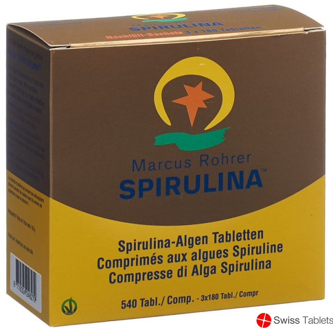 Spirulina Marcus Rohrer Tabletten Refill Karton 540 Stück buy online