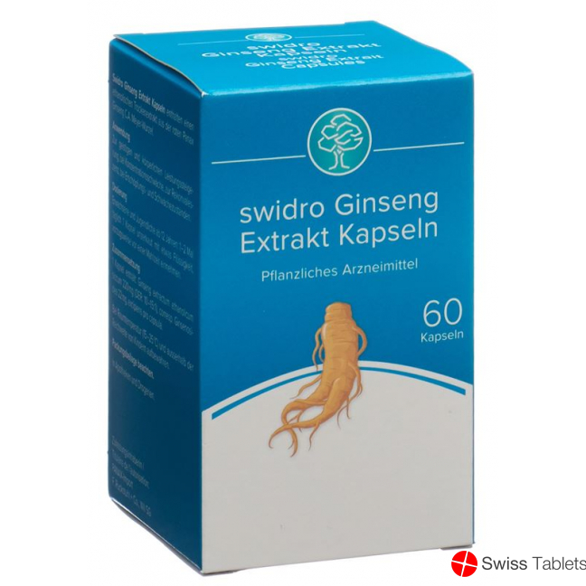 Swidro Ginseng Extrakt Kapseln 60 Stück buy online