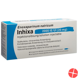 Inhixa Injektionslösung 20mg/0.2ml 50 Fertigspritzen 0.2ml