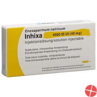 Inhixa Injektionslösung 40mg/0.4ml 2 Fertigspritzen 0.4ml