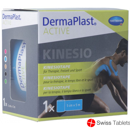 Dermaplast Active Kinesiotape 5cmx5m blue buy online