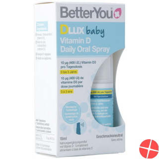 BetterYou Dlux Baby Vitamin D Daily Oral Spray 15ml