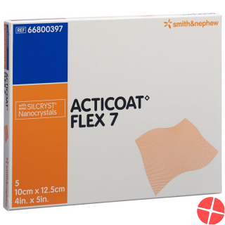 Acticoat Flex 7 Wundverband 10x12.5cm 5 Stück