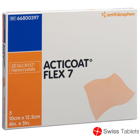 Acticoat Flex 7 Wundverband 10x12.5cm 5 Stück buy online