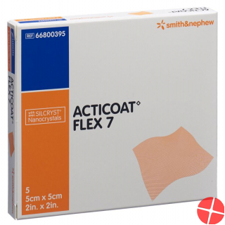 Acticoat Flex 7 Wundverband 5x5cm 5 Stück Acticoat Flex 7 Wundverband 5x5cm 5 Stück