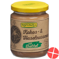 Rapunzel Kokos-Haselnussmus mit Dattel Glas 250g Rapunzel Kokos-Haselnussmus mit Dattel Glas 250g