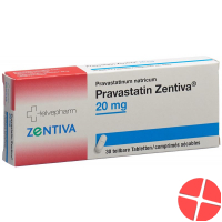 Pravastatin 20 mg tablets Zentiva 30 pcs