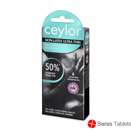 Ceylor Non Latex Condoms Ultra Thin 6 pieces