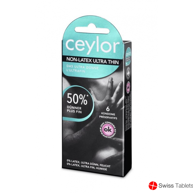 Ceylor Non Latex Condoms Ultra Thin 6 pieces