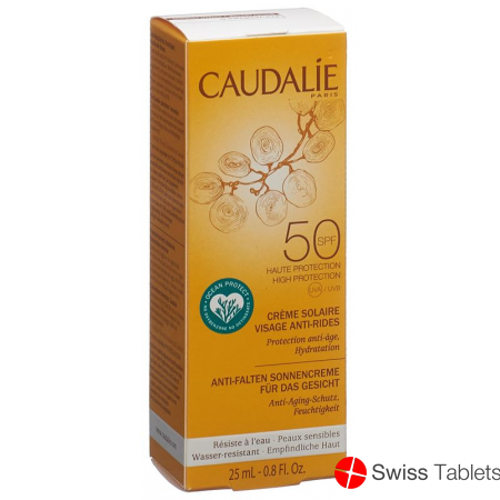 Caudalie Solaire Creme Visage Anti Rides SPF 50 25ml buy online