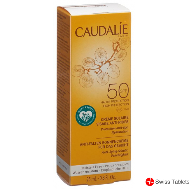 Caudalie Solaire Creme Visage Anti Rides SPF 50 25ml buy online