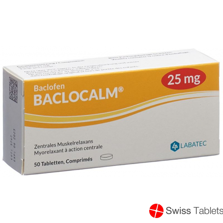 Baclocalm Tabletten 25mg 50 Stück buy online