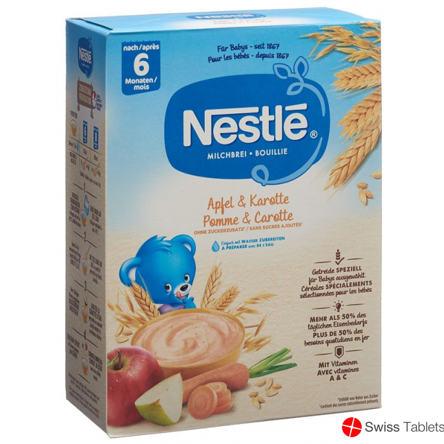 Nestle Baby Cereals Apfel Karotte 8m 480g buy online