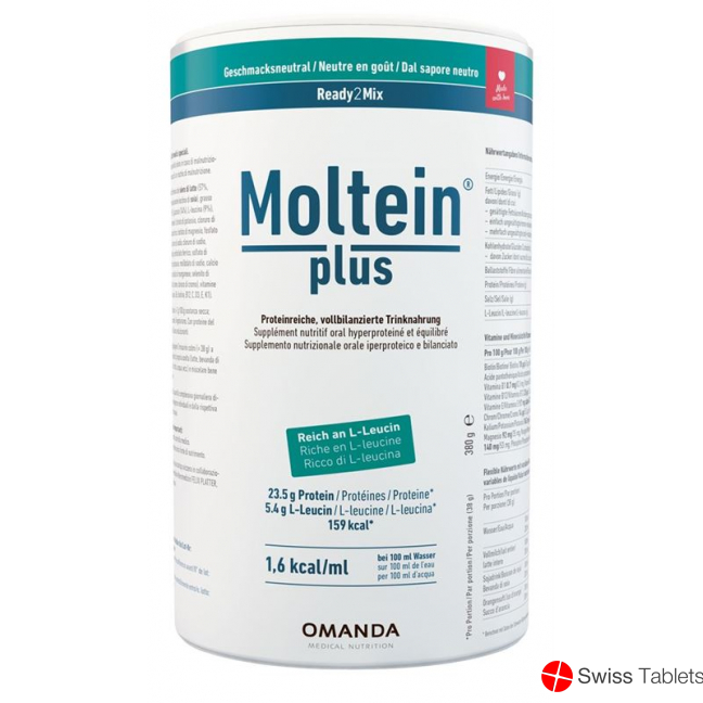Moltein Plus Ready2mix Geschmacksneutral Dose 380g buy online