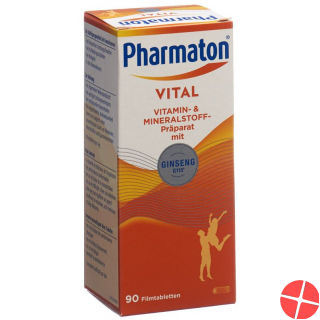 Pharmaton Vital Filmtabletten Glasflasche 90 Stück