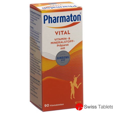 Pharmaton Vital Filmtabletten Glasflasche 90 Stück buy online