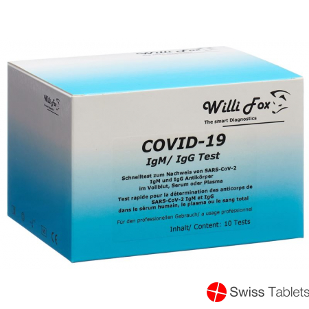 Willi Fox COVID-19 IgM / IgG rapid test 10 pcs