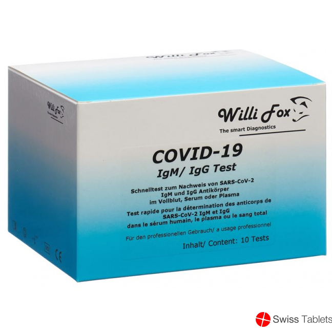 Willi Fox COVID-19 IgM / IgG rapid test 10 pcs