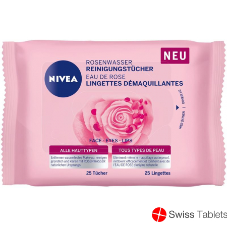 Nivea Reinigungstücher Rosenwasser Rl 25 Stück buy online